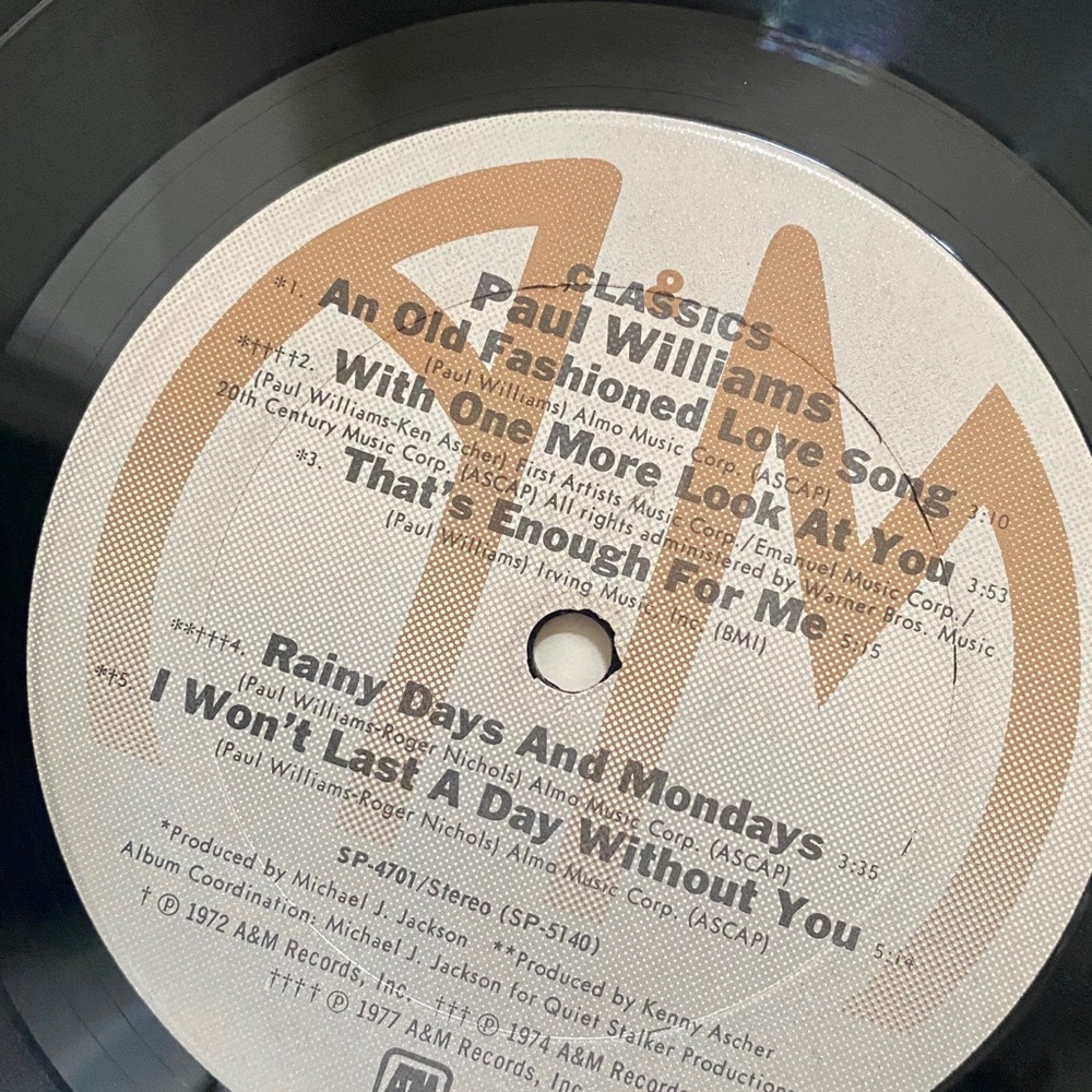 3/$15  PAUL WILLIAMS CLASSICS 1977 - Picture 5 of 7